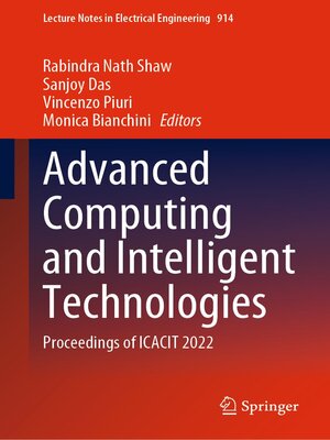 cover image of Advanced Computing and Intelligent Technologies